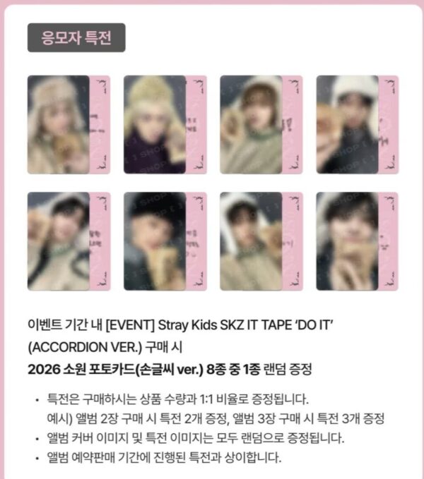 Oplus_16908288 【在庫】Stray Kids スキズ do it fans ヨントン トレカ